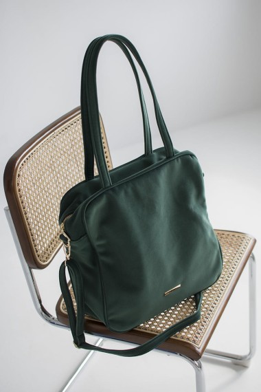 Handbag in water-repellent velor, black [Daily Bag - Black Velvet] (1) (1)